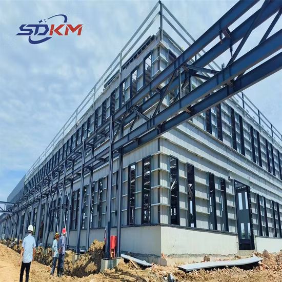 Hangar industrial de taller de estructura de acero de construcción prefabricada de diseño profesional