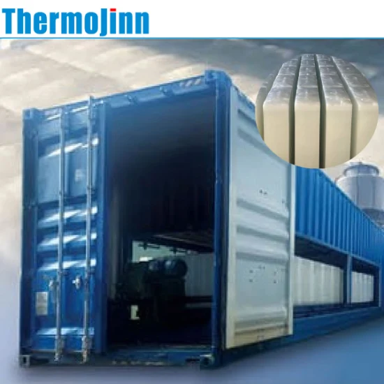 Thermojinn 20 ton/día Equipo de refrigeración industrial para fabricar hielo en bloque refrigerado por aire