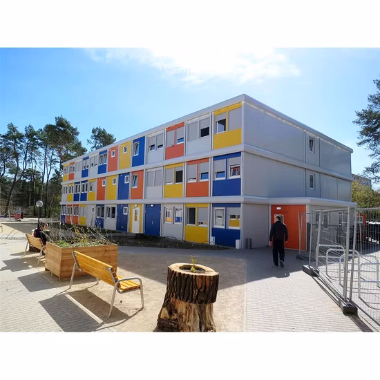 Casa móvil Prefabricada Pequeñas oficinas temporales Casa móvil Dormitorio Casa portátil modular Vivienda para refugiados Almacenamiento de herramientas Pequeña casa contenedor expandible