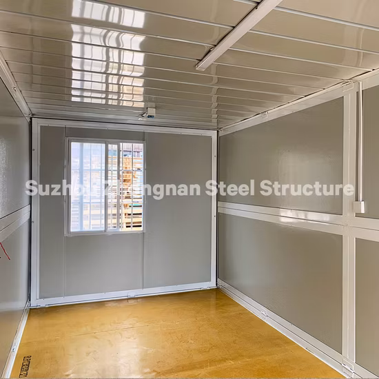 Casa prefabricada prefabricada del envase de los 20FT simple barato de Zhongnan para la venta